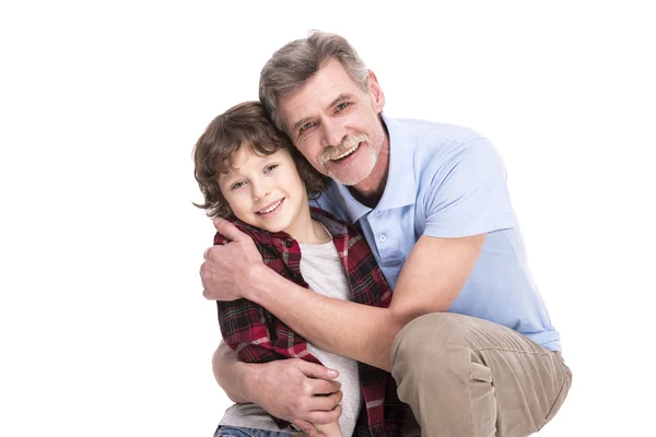 Grandfather and grandson — Stock Photo, Image