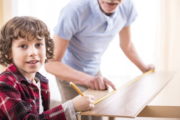 Grandfather and grandson — Stock Photo, Image