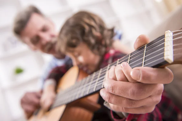 Grandfather and grandson — Stock Photo, Image