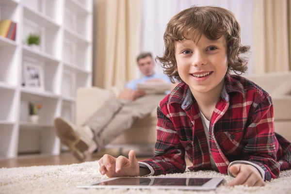 Grandfather and grandson — Stock Photo, Image