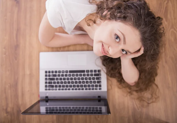 Girl at home — Stock Photo, Image