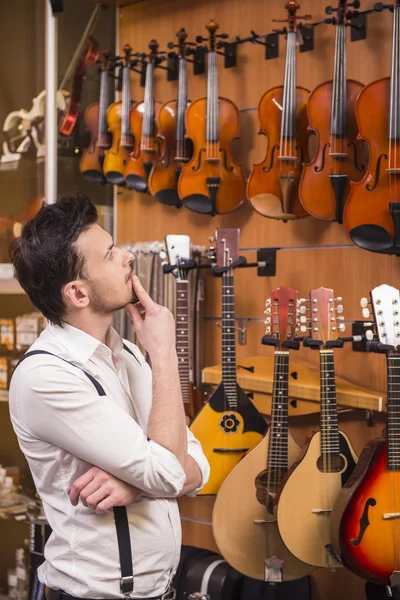 Loja de música — Fotografia de Stock