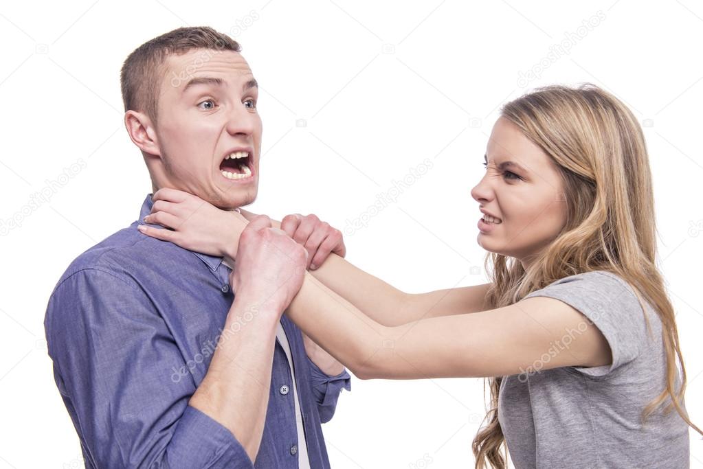 Painful choke hold stock photo. Image of anger, strangling - 17859270