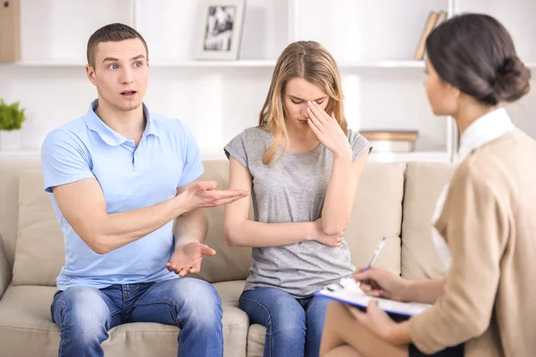 The reception at the psychologist — Stock Photo, Image