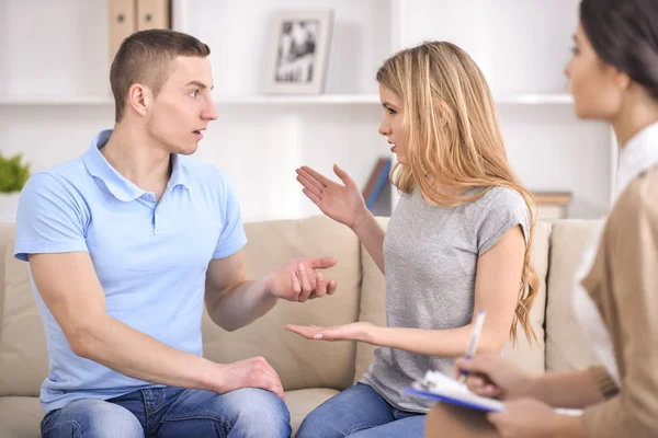 The reception at the psychologist — Stock Photo, Image