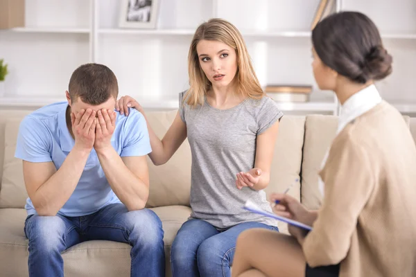 The reception at the psychologist — Stock Photo, Image