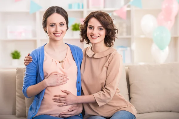 Gravid kvinna. — Stockfoto