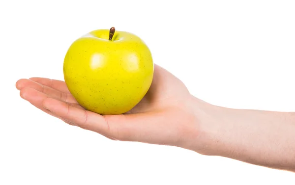 Hand mit einem Apfel — Stockfoto