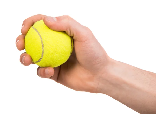 Ręka z piłką — Zdjęcie stockowe