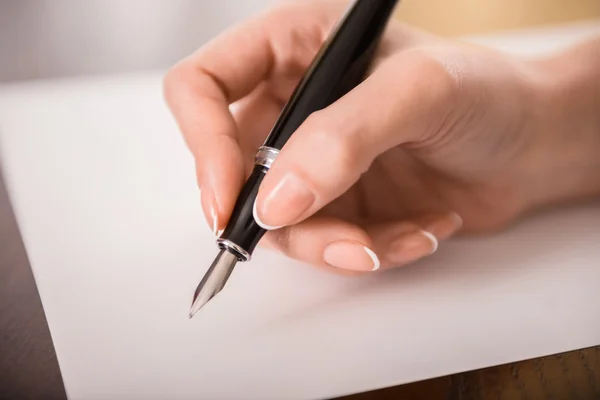 Writing hand — Stock Photo, Image