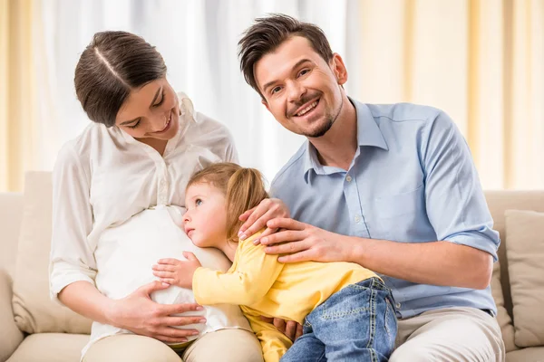 Lycklig familj — Stockfoto