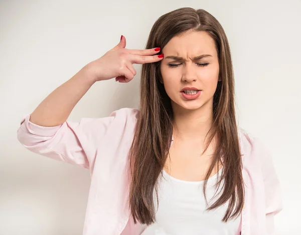 Frustrated girl — Stock Photo, Image