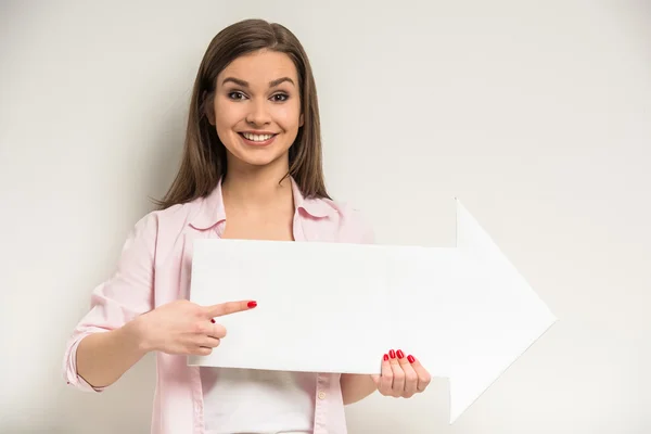 Sonriendo hermosa chica — Foto de Stock