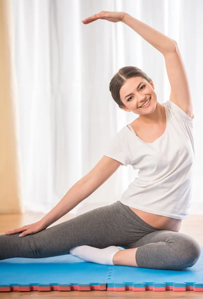 Fitness en casa — Foto de Stock