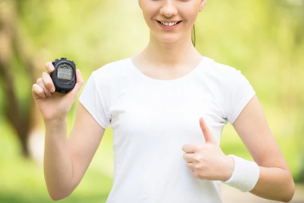 Training outdoors — Stock Photo, Image