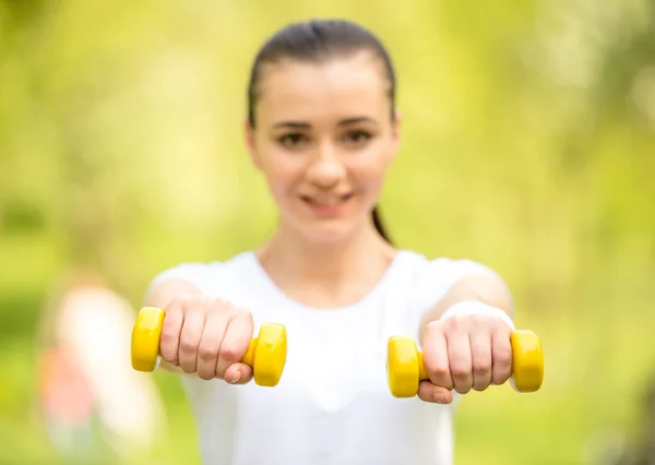 Entrenamiento al aire libre — Foto de Stock