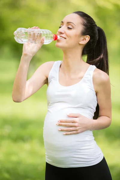 Fitness incinta — Foto Stock