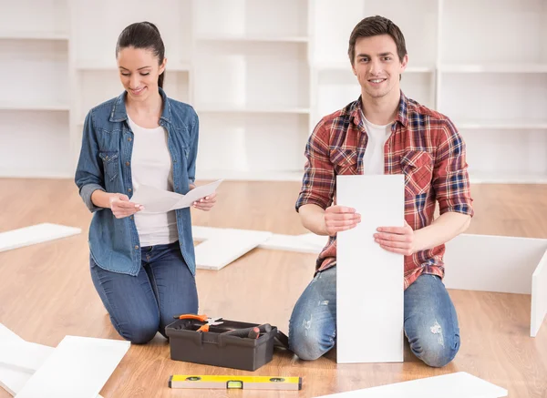 Furniture installation — Stock Photo, Image