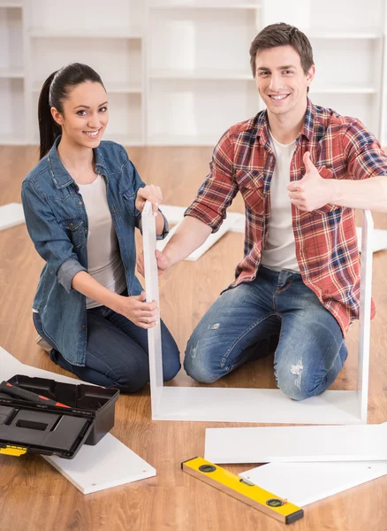 Furniture installation — Stock Photo, Image