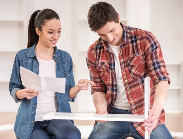 Furniture installation — Stock Photo, Image