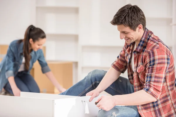 Furniture installation — Stock Photo, Image