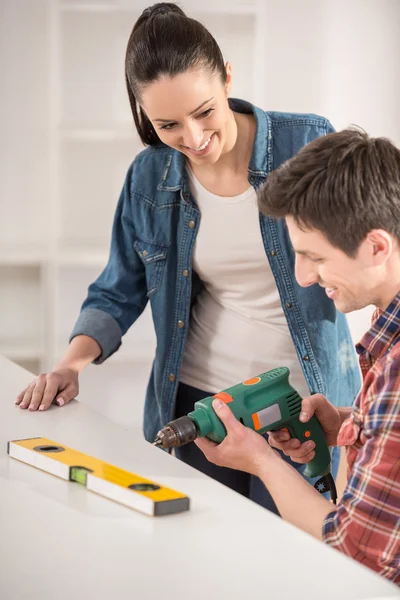 Furniture installation — Stock Photo, Image