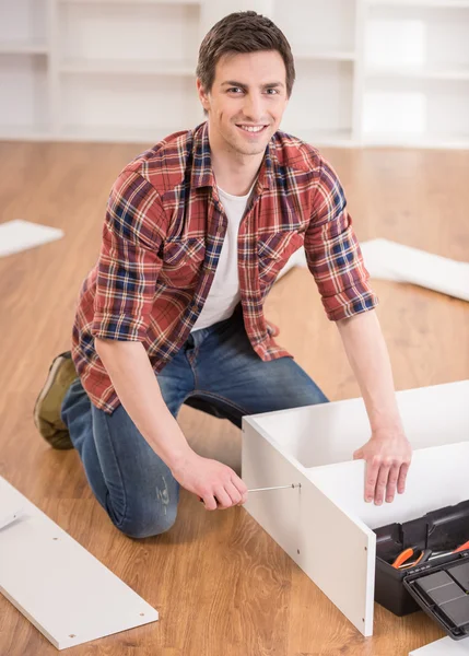 Furniture installation — Stock Image Furniture installation Stock Picture