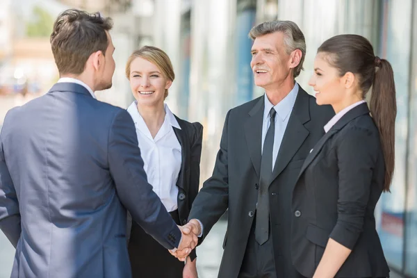 Negocios al aire libre — Foto de Stock