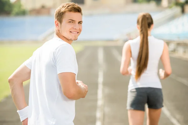 Vormittagstraining — Stockfoto