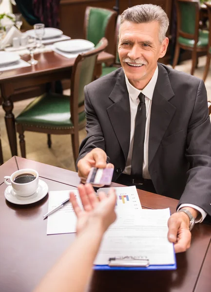 Pranzo di lavoro — Foto Stock