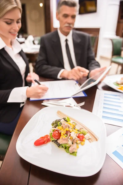 Business lunch — Stock Photo, Image