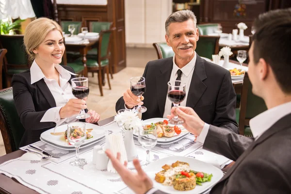 Pranzo di lavoro — Foto Stock