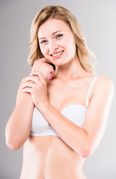 Woman in underwear — Stock Photo, Image