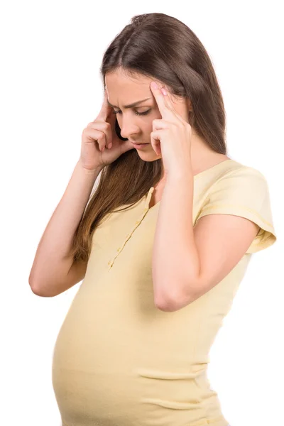怀孕的女人的痛苦 — 图库照片