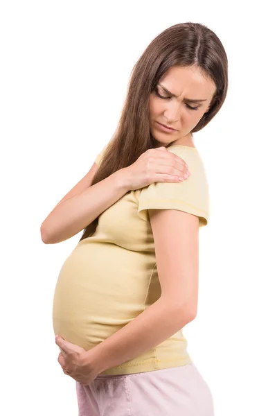 Těhotná žena bolest — Stock fotografie