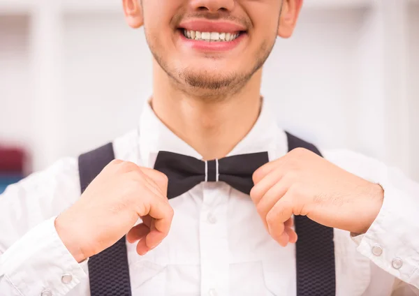 Man in de kleedkamer — Stockfoto