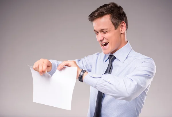 Joven hombre de negocios — Foto de Stock