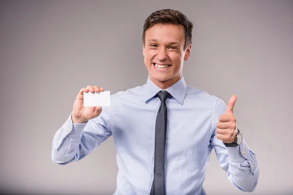 Joven hombre de negocios — Foto de Stock