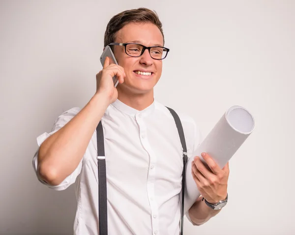 Joven hombre de negocios — Foto de Stock