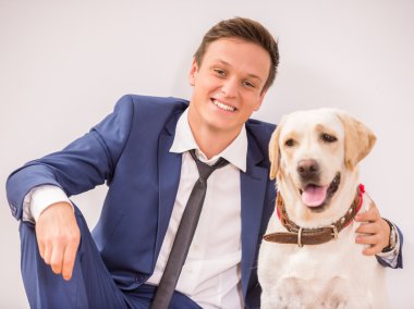 İşadamı ile köpek