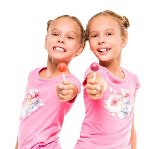 Twin sisters — Stock Photo, Image