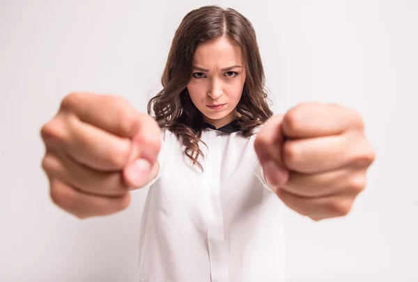 Frauenfäuste — Stockfoto