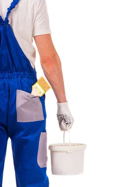 Male repairs indoors — Stock Photo, Image