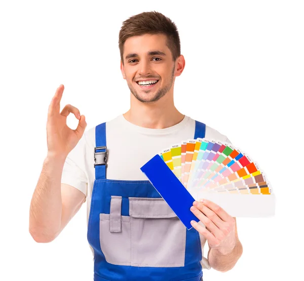 Männliche Reparaturen im Haus — Stockfoto