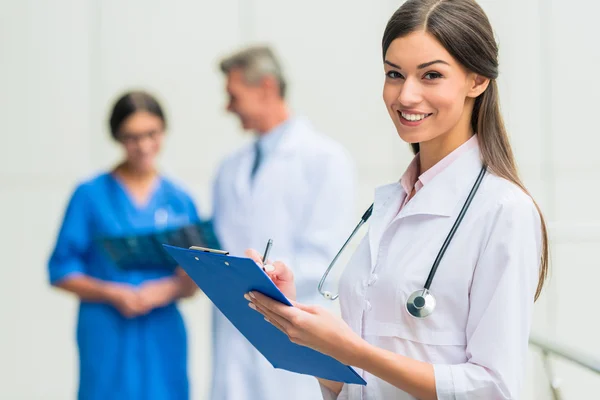 Doctors in hospital — Stock Photo, Image