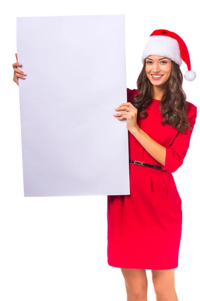 Mujer celebrando la Navidad — Foto de Stock