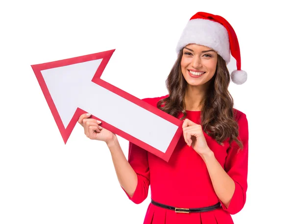 Mujer celebrando la Navidad —  Fotos de Stock