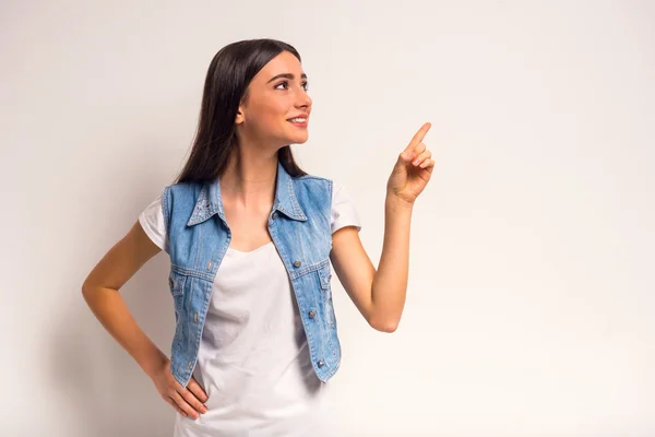 Adolescente estudio de rodaje — Foto de Stock