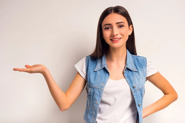 Tiener studio schieten — Stockfoto