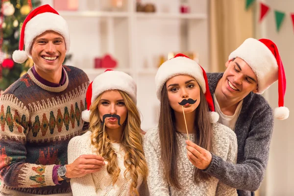 Fröhliche Weihnachtsfeier — Stockfoto